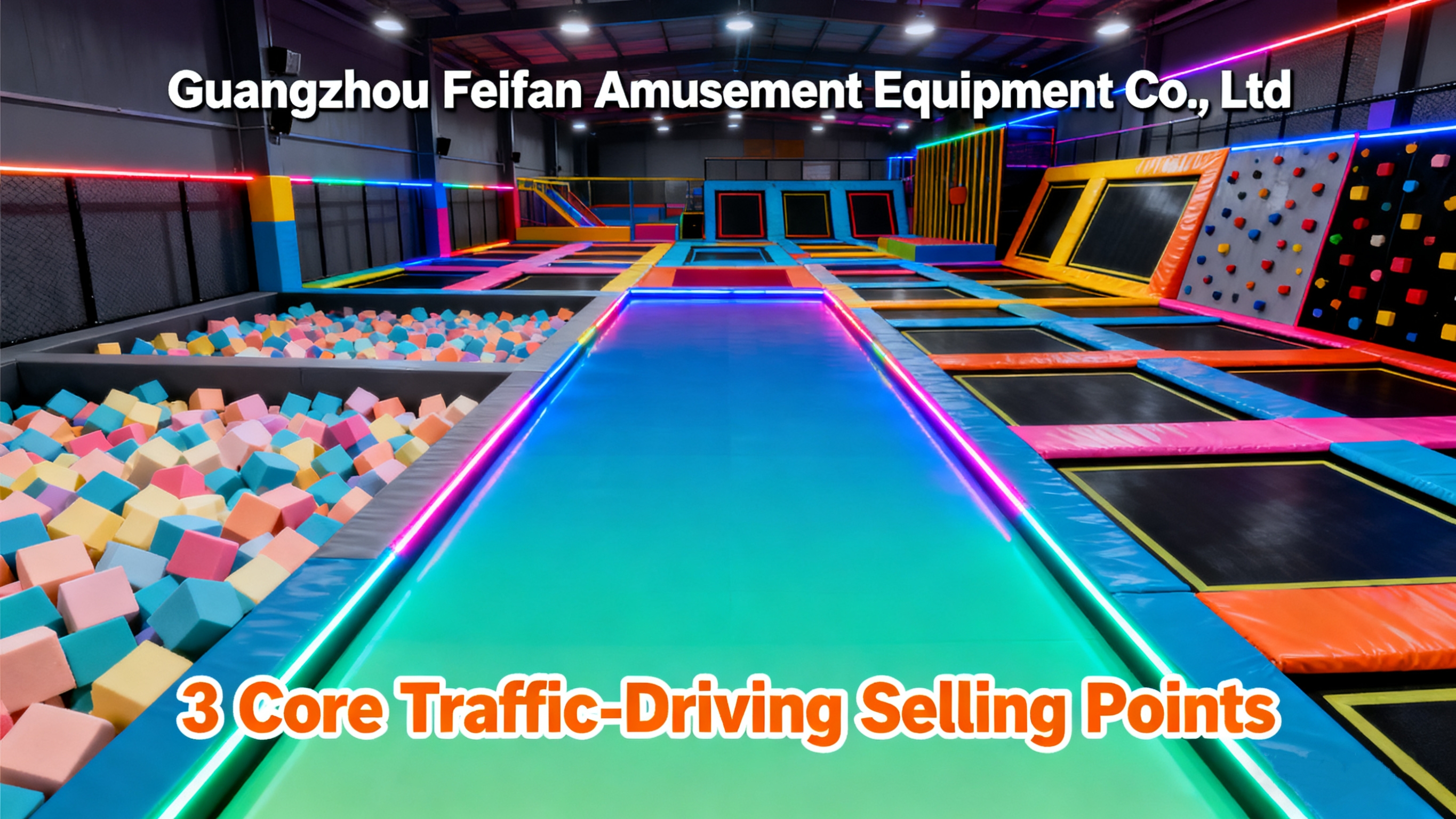 Q1：你们的蹦床公园设备核心引流卖点是什么？