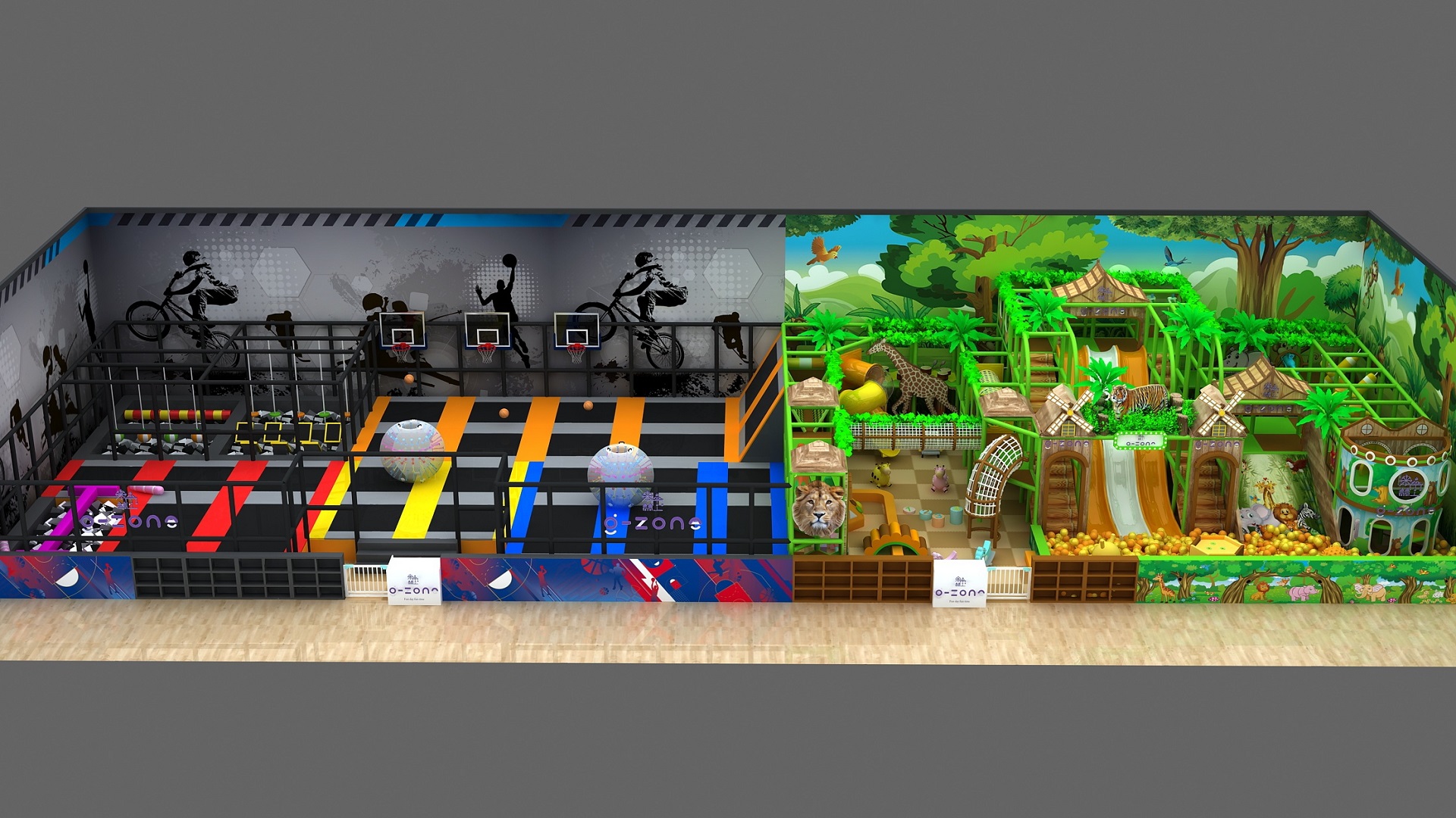 One-Stop Commercial Indoor Playground Jungle Gym Soft Play Center for Shopping Malls & Family Fun