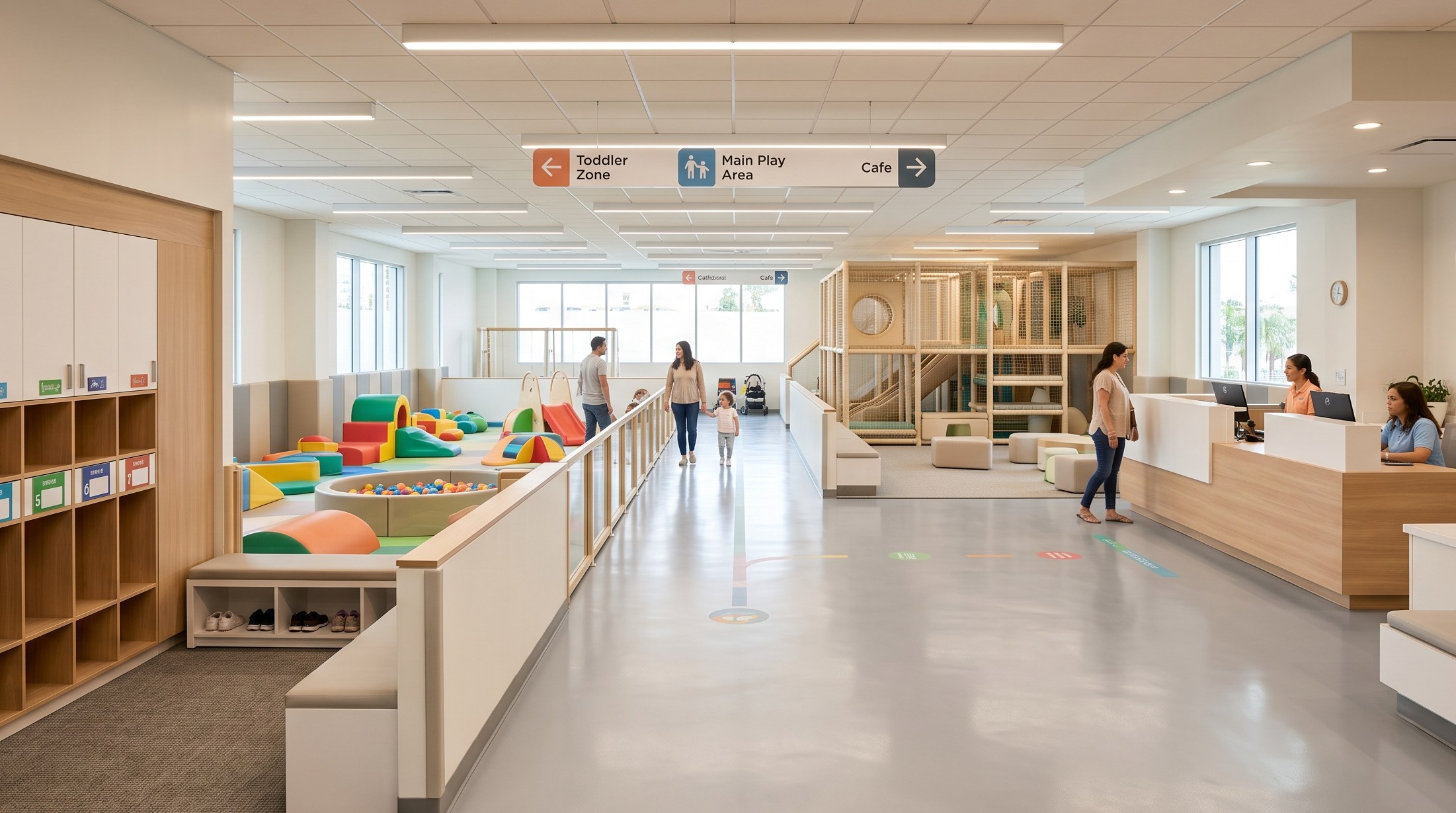 a commercial indoor play area
