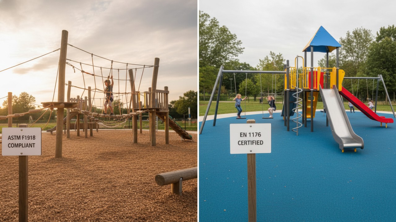 ASTM F1918 vs EN 1176 compliance ASTM F1918 vs EN 1176 compliance