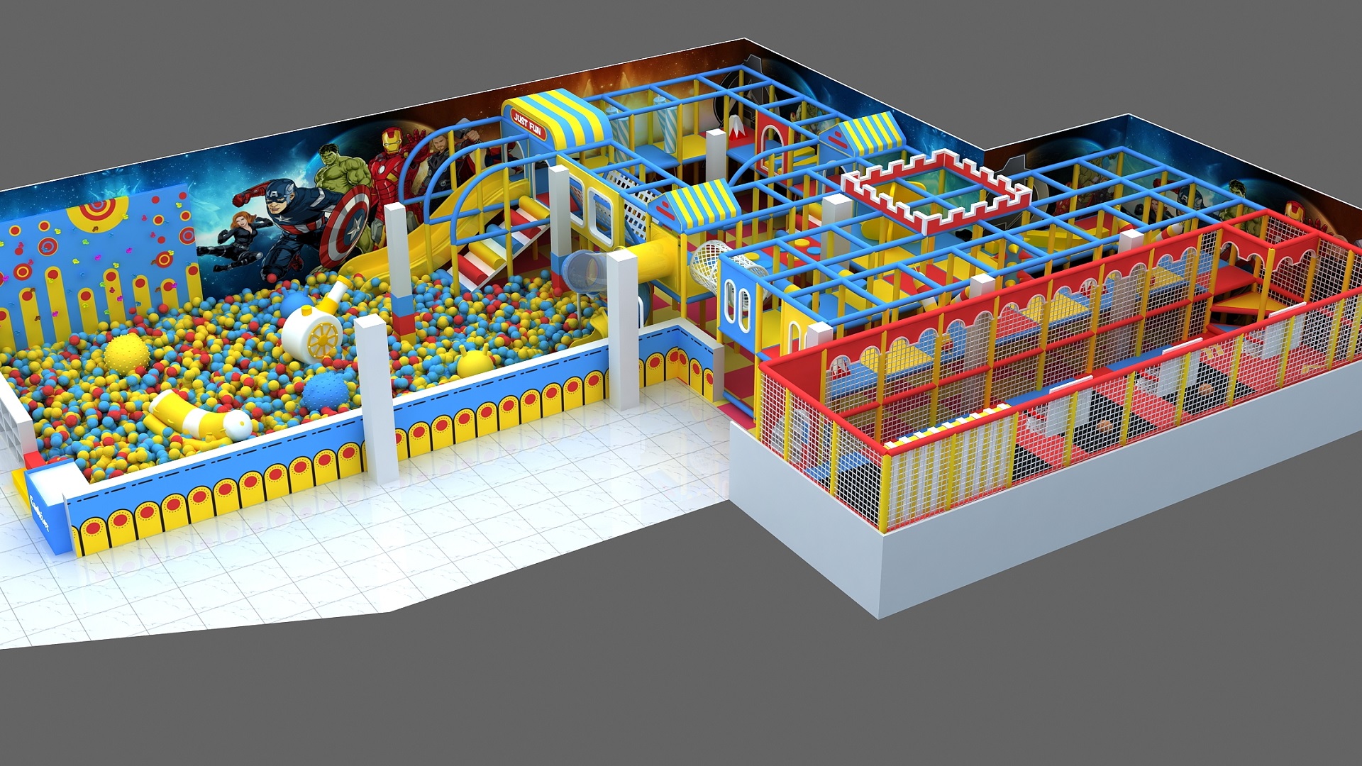 Custom Themed Children's Park Soft Inside Playground2