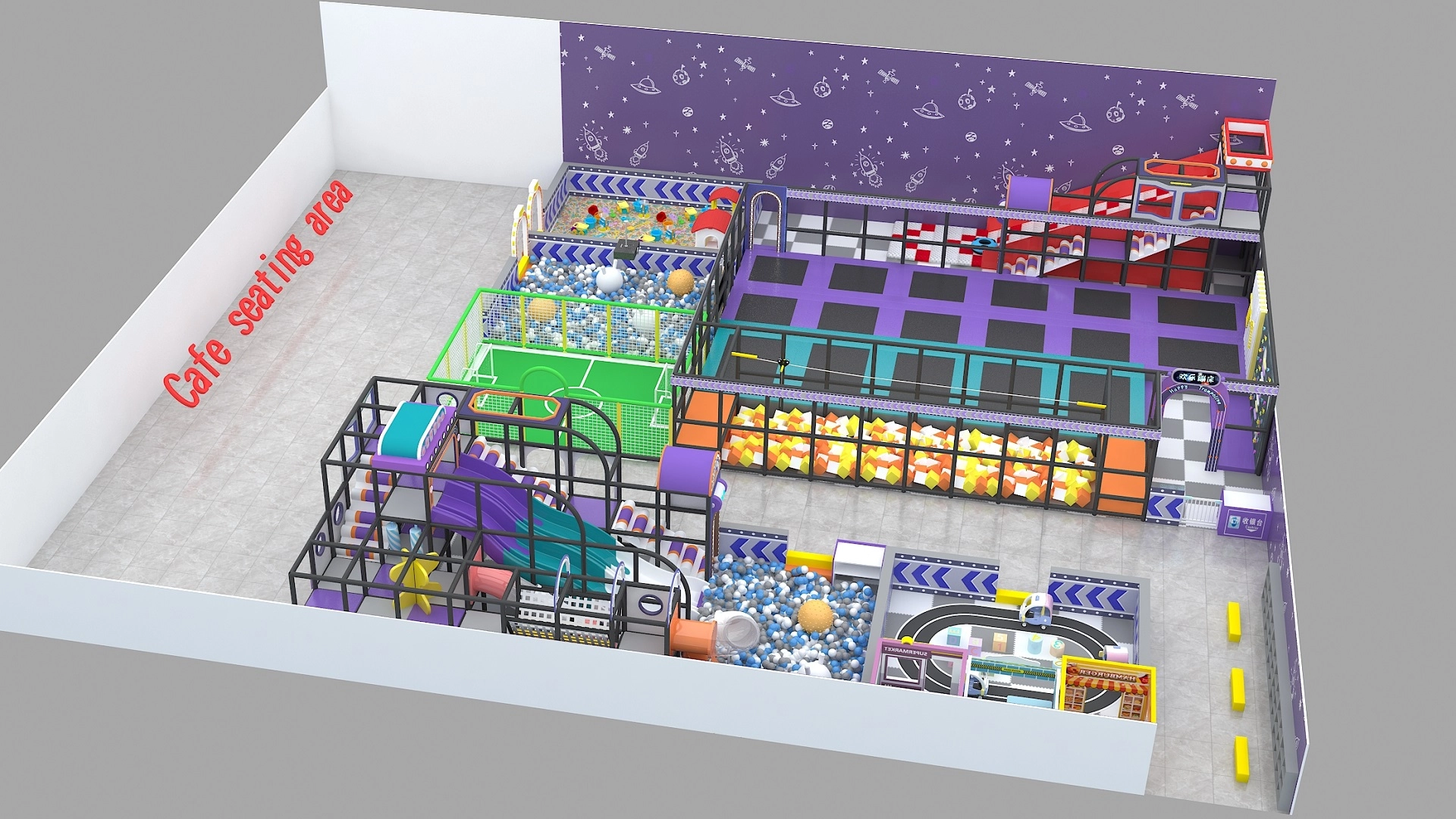 Customized Children's Commercial Indoor Soft Playground 4 - FEI FAN