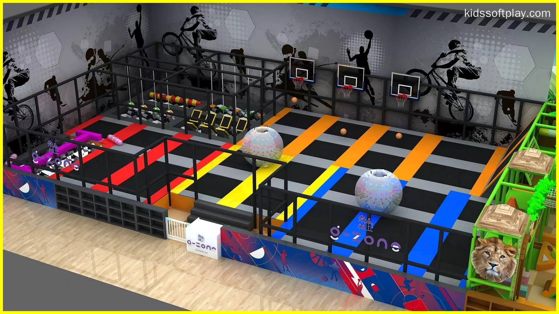 One-Stop Commercial Indoor Playground Jungle Gym Soft Play Center for Shopping Malls & Family Fun - FEI FAN