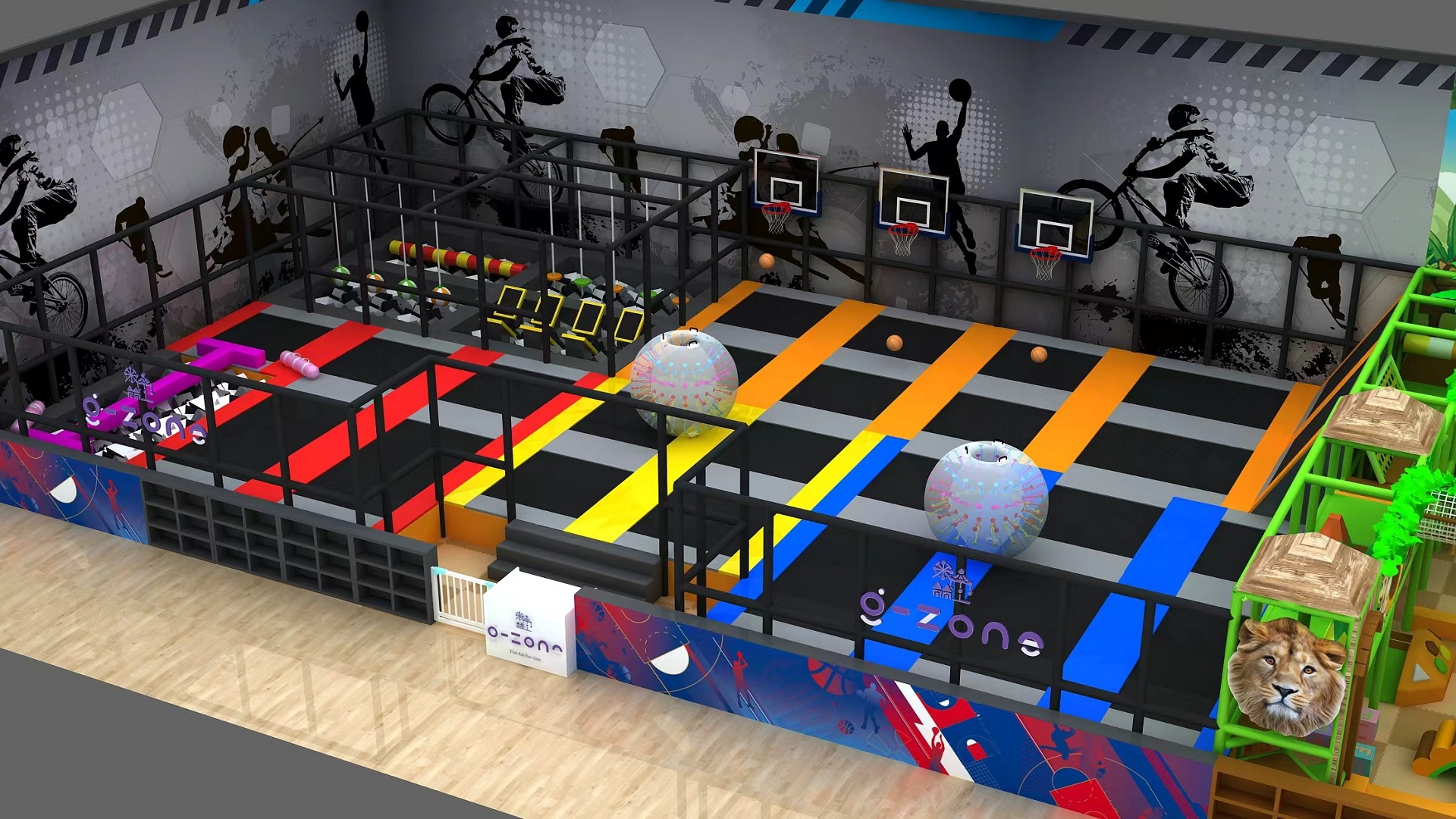 One-Stop Commercial Indoor Playground Jungle Gym Soft Play Center for Shopping Malls & Family Fun