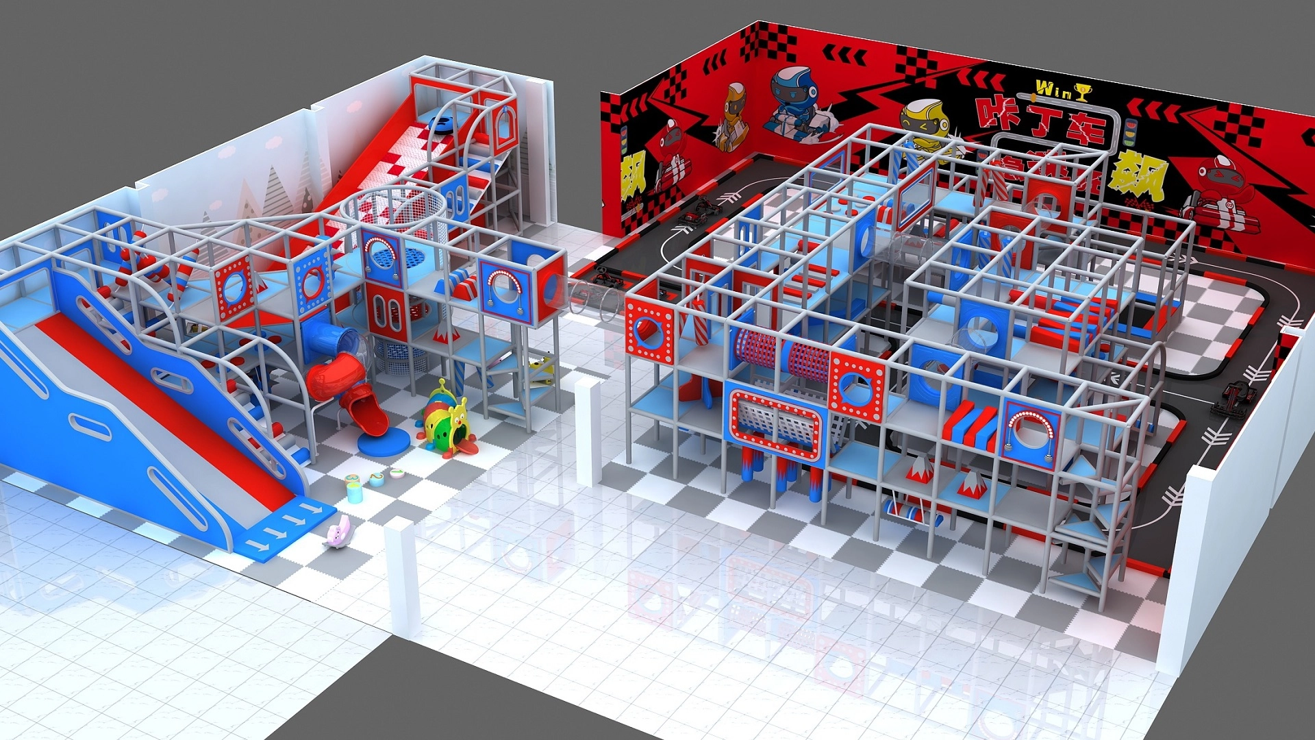 High Quality Kids Indoor Playground Maze Children Soft Play Equipment 1 - FEI FAN