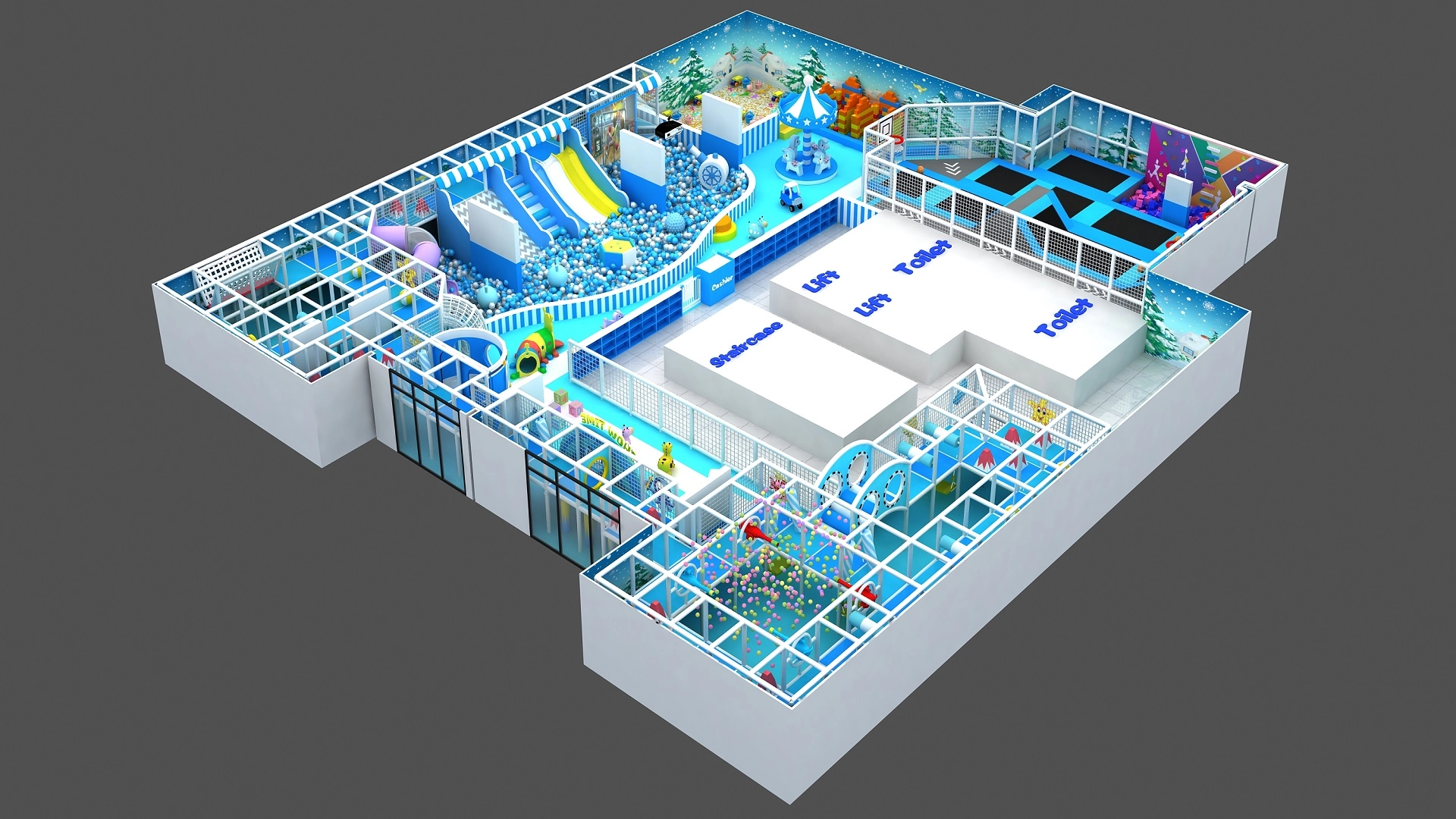 indoor playground ball pit - FEI FAN