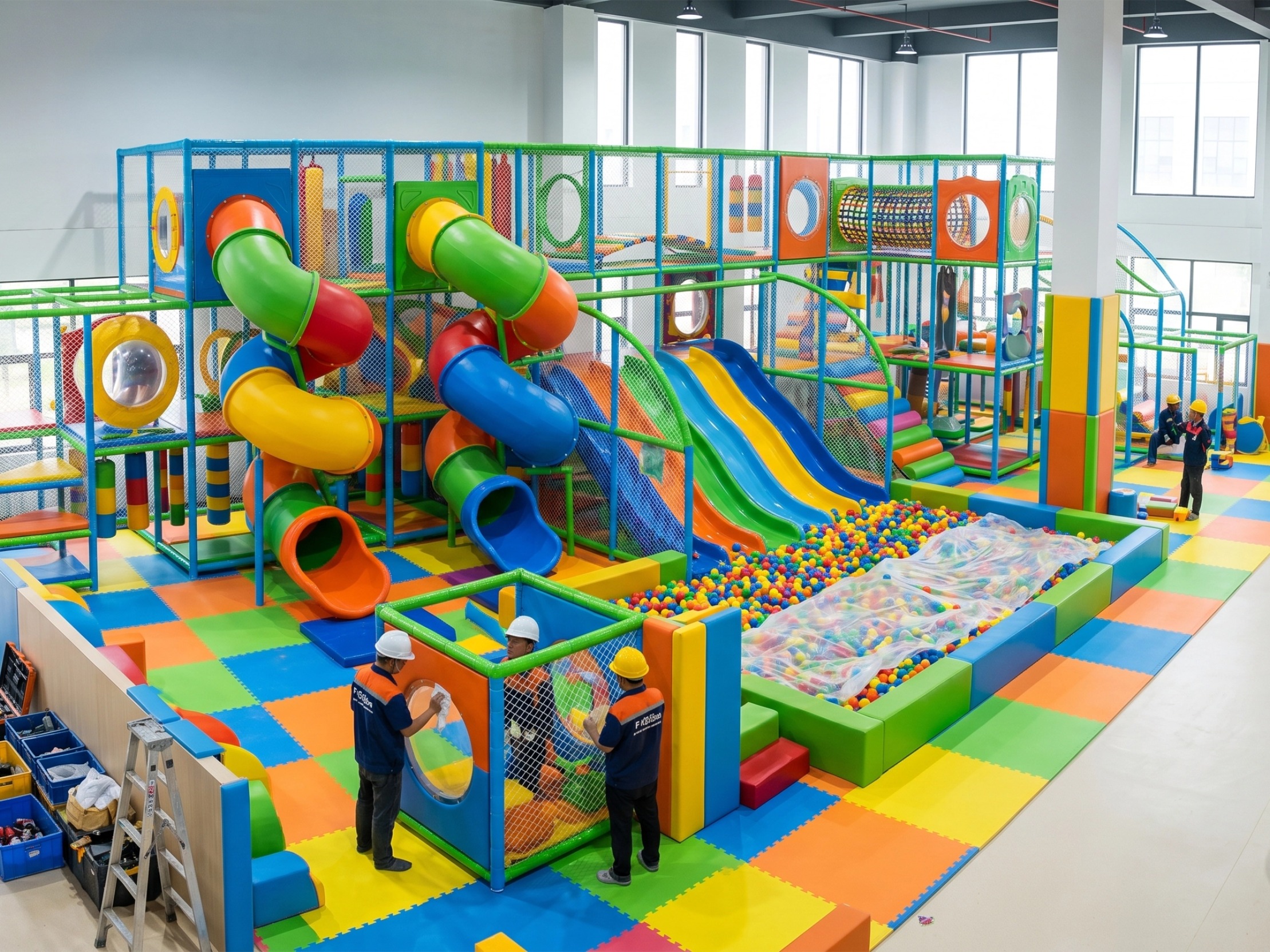 indoor playground soft padding materials