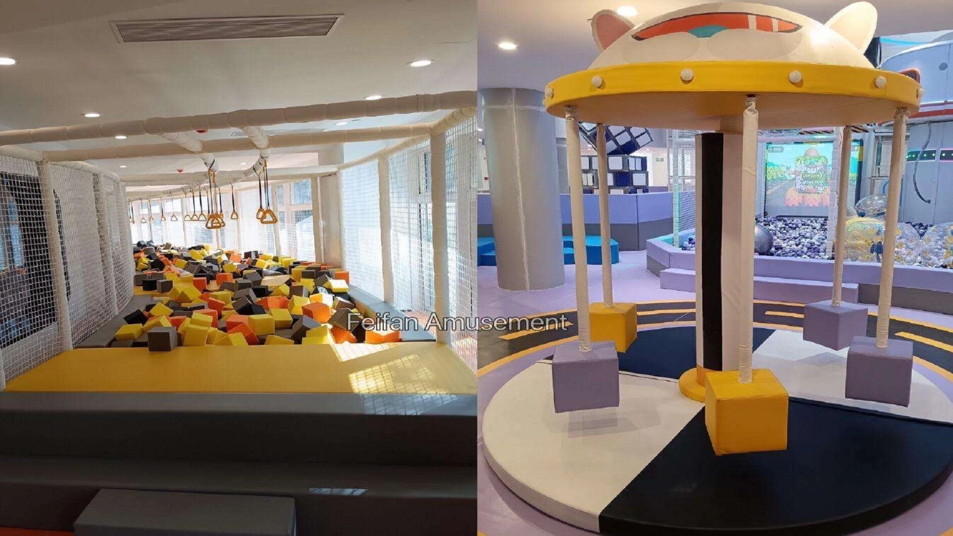 Indoor Playground with trampolines - FEI FAN