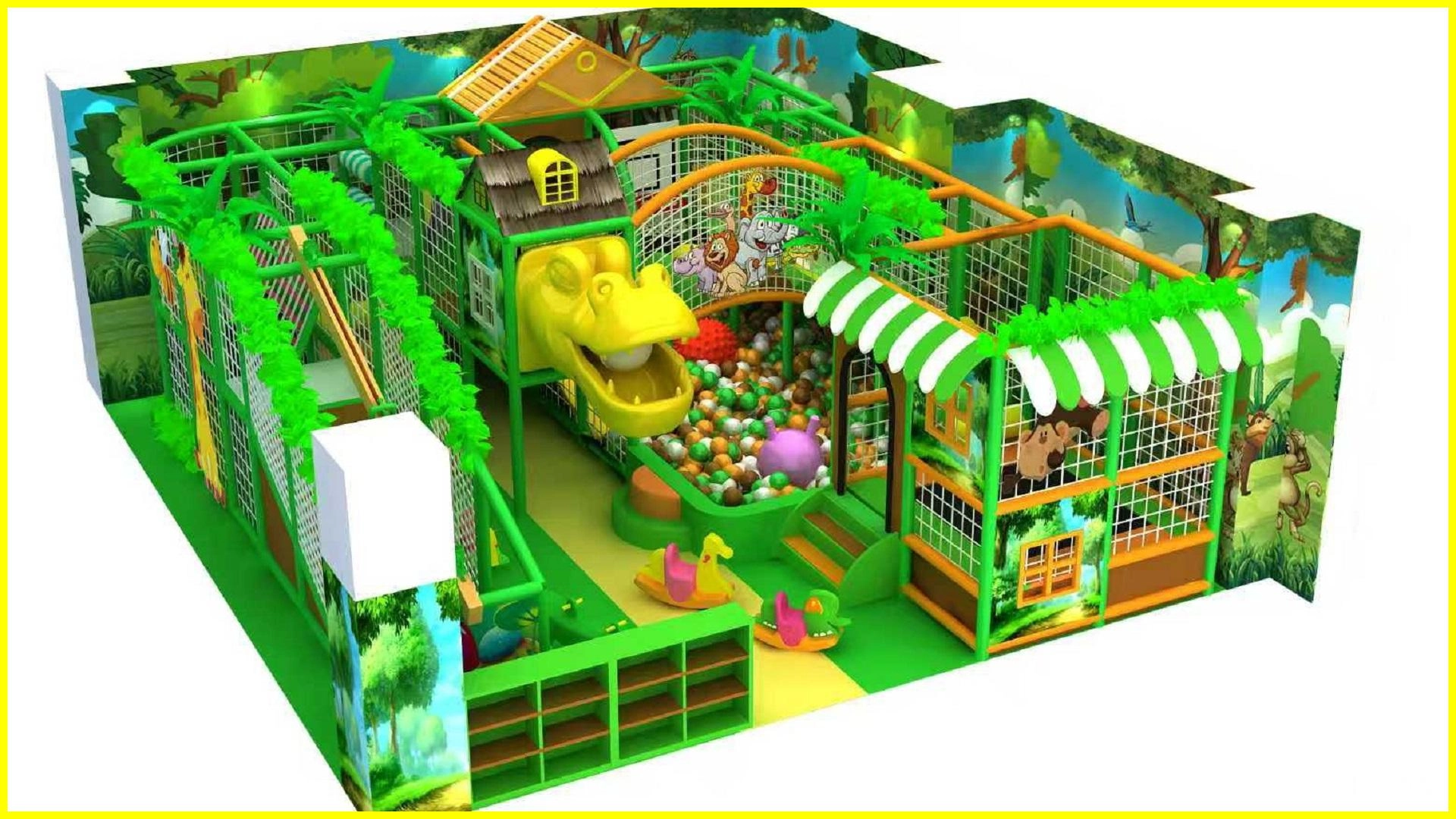 Jungle Theme Indoor Playground Equipment Soft Play Kids Play Area1 - FEI FAN