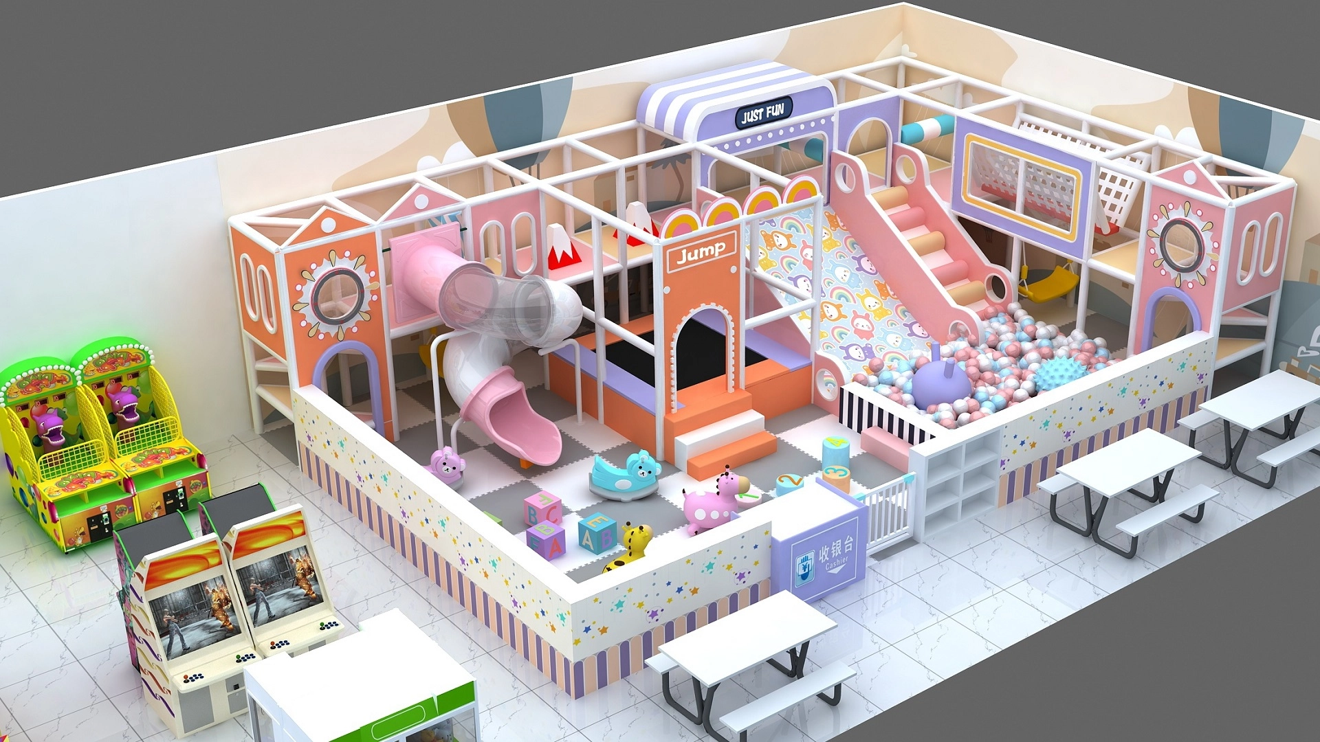 Macaron-Themed Indoor Playground Soft Play for Kids2 - FEI FAN Macaron-Themed Indoor Playground Soft Play for Kids2 - FEI FAN