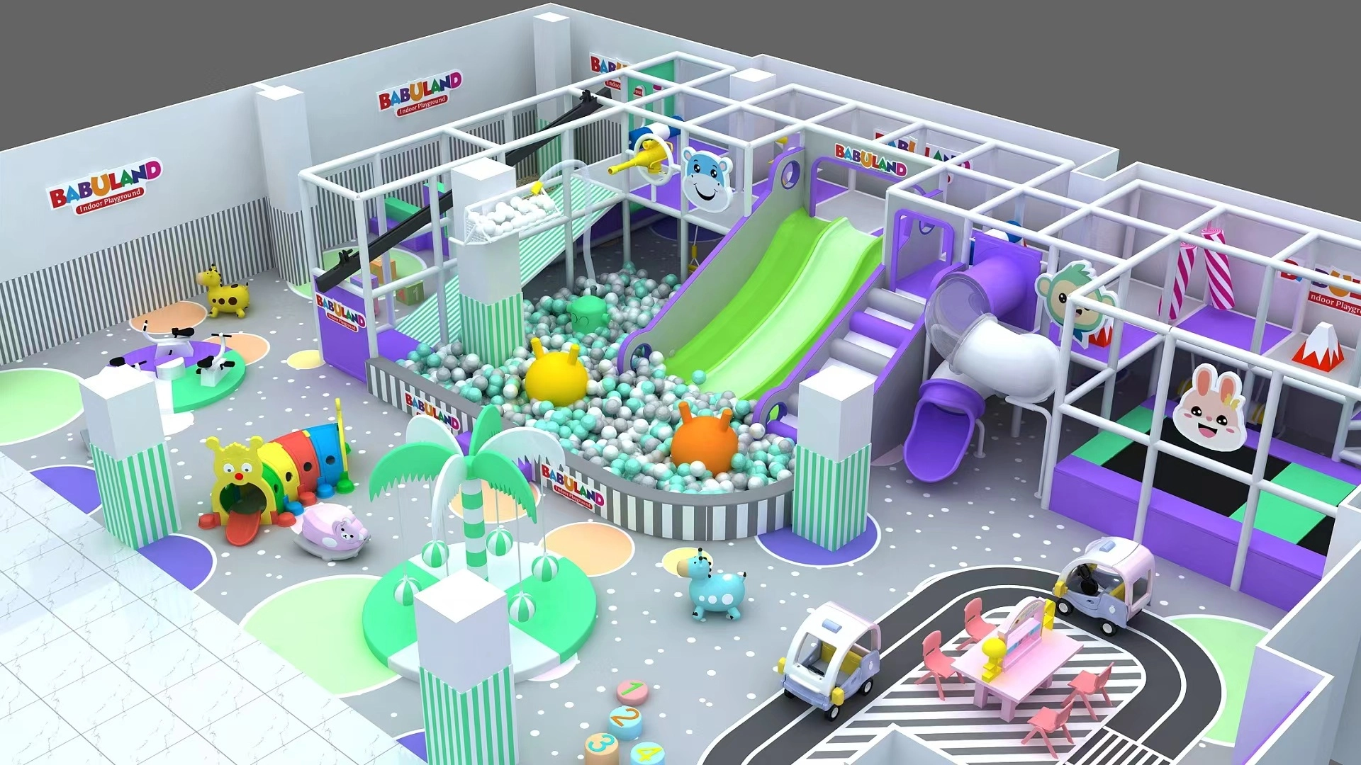 Eco-friendly Indoor Soft Playground Kids Park PVC Playset for Sale - FEI FAN