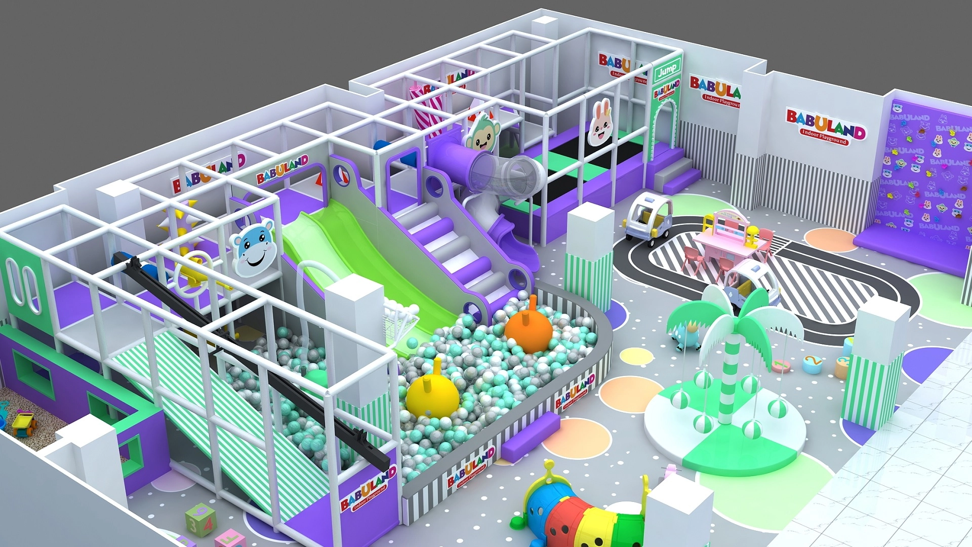 Eco-friendly Indoor Soft Playground Kids Park PVC Playset for Sale - FEI FAN