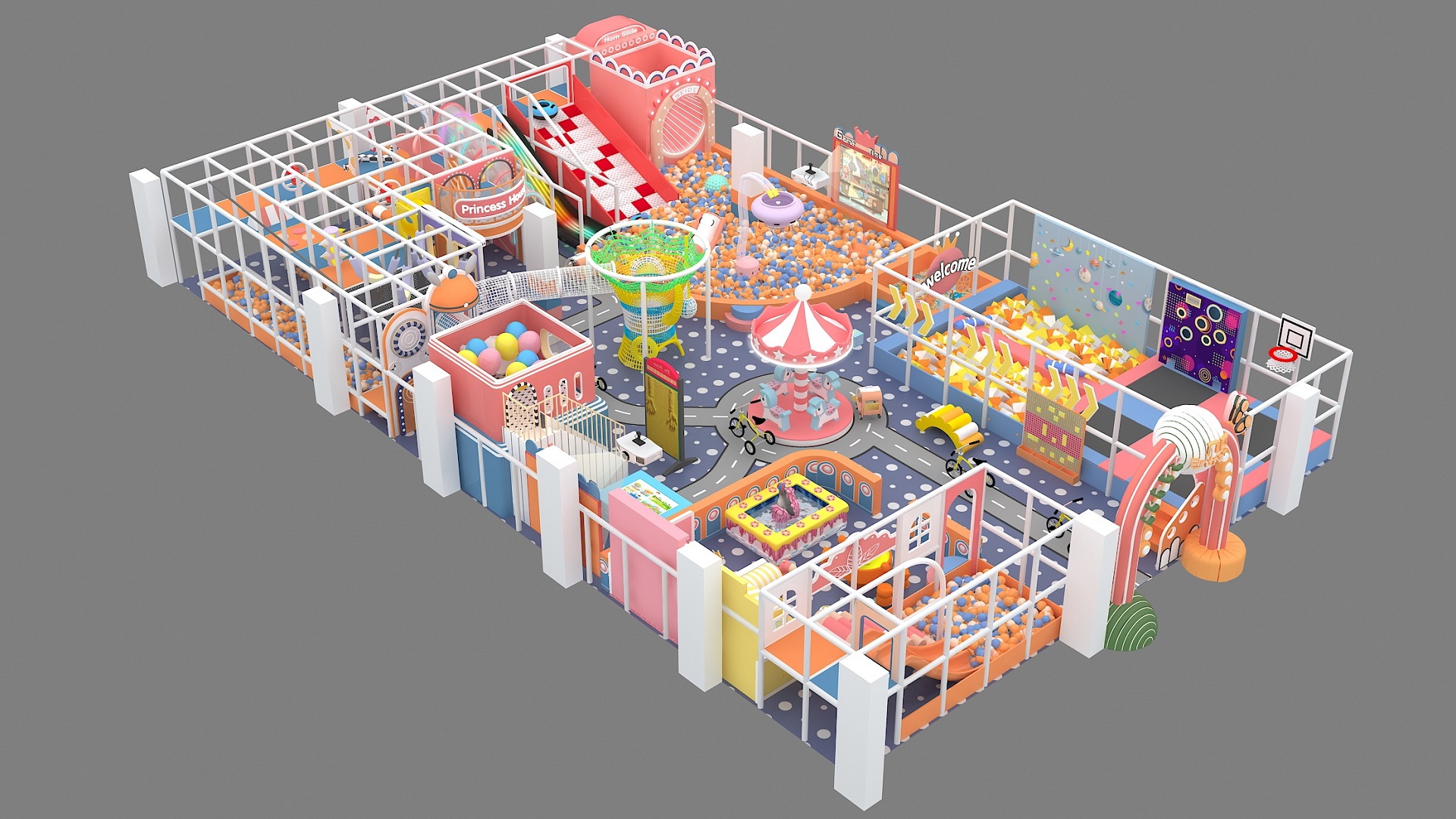 Cost-effective Kids Soft Playground Indoor Play Area