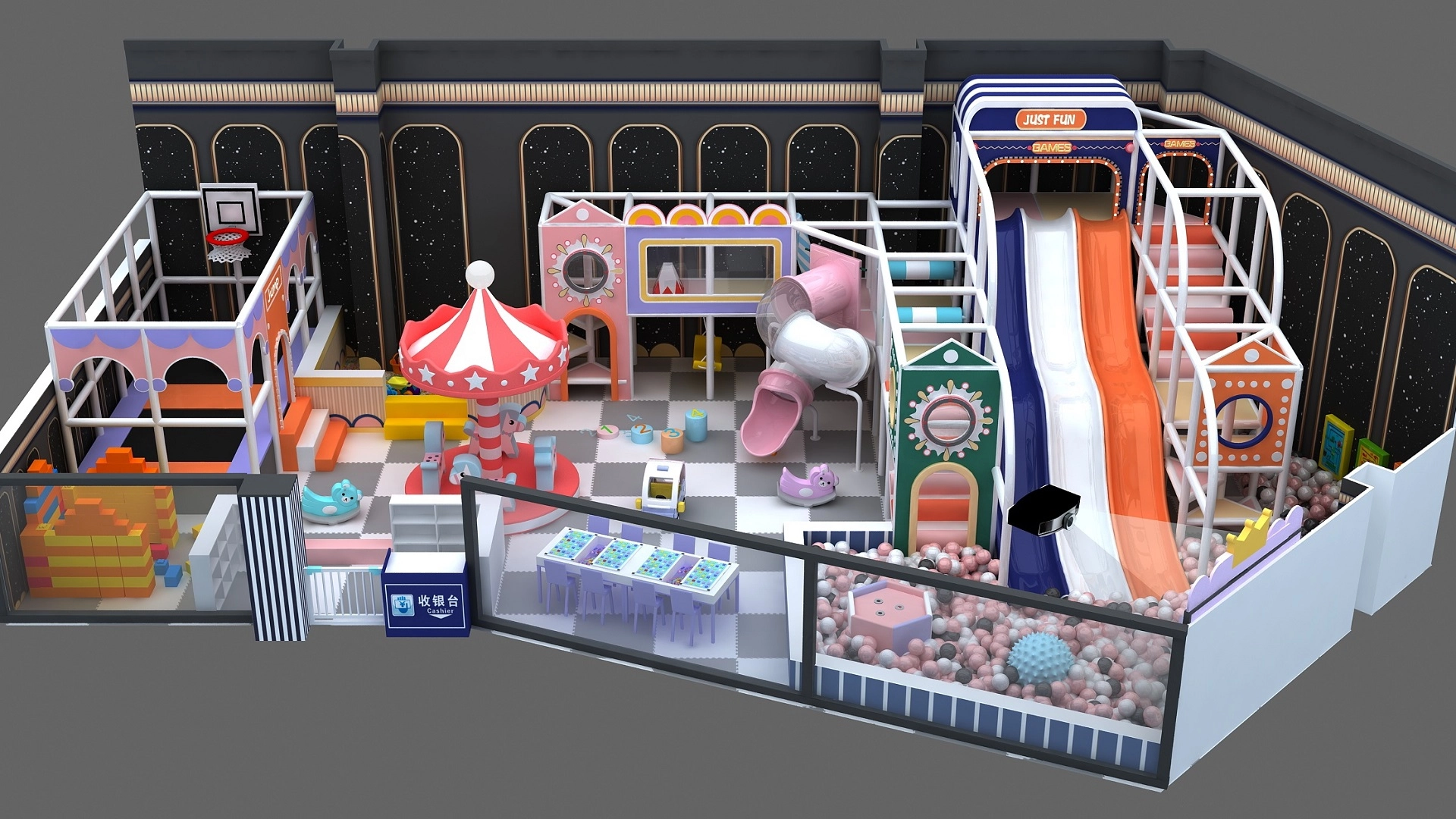 Safe-Friendy Inside Park Kids Playground Equipment PVC Soft Play Area - FEI FAN mmexport1764062157535 - FEI FAN