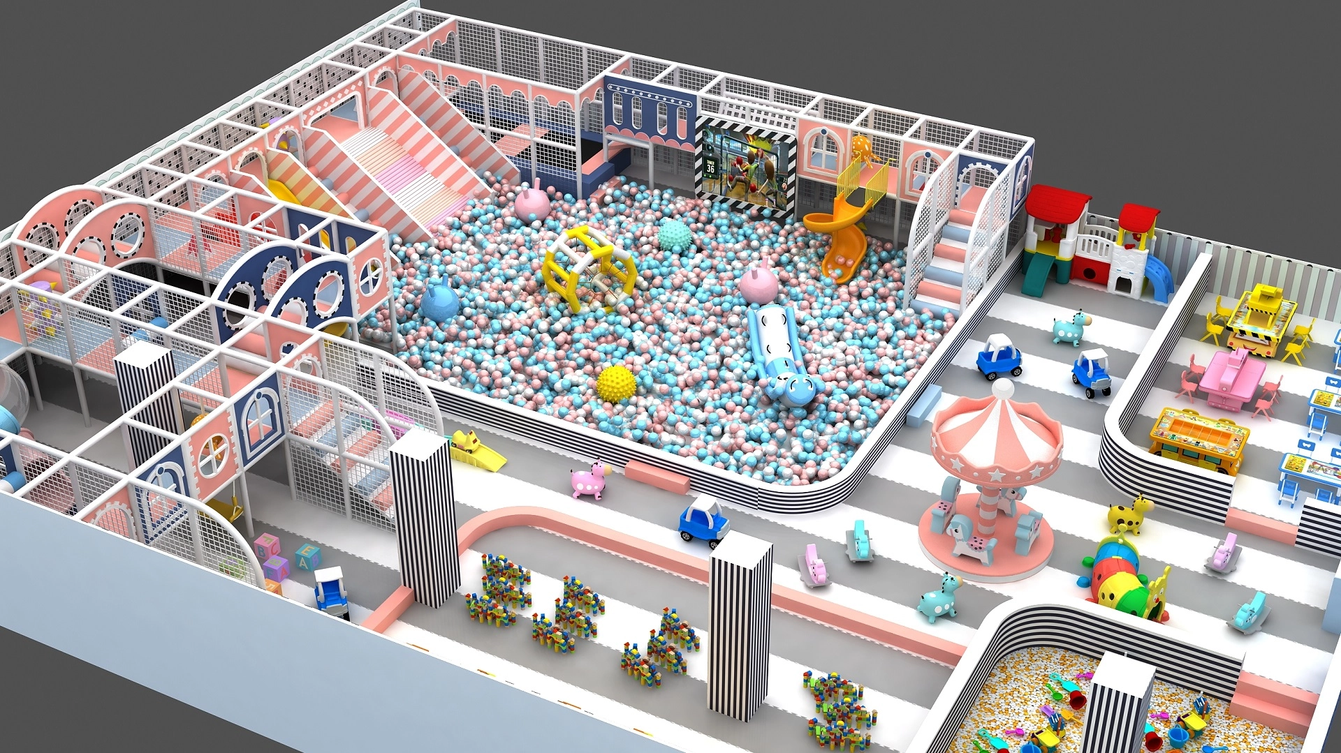 Food-grade Safe Kids' Indoor Playground Indoor Park for Commercial - FEI FAN mmexport1764062258604 - FEI FAN