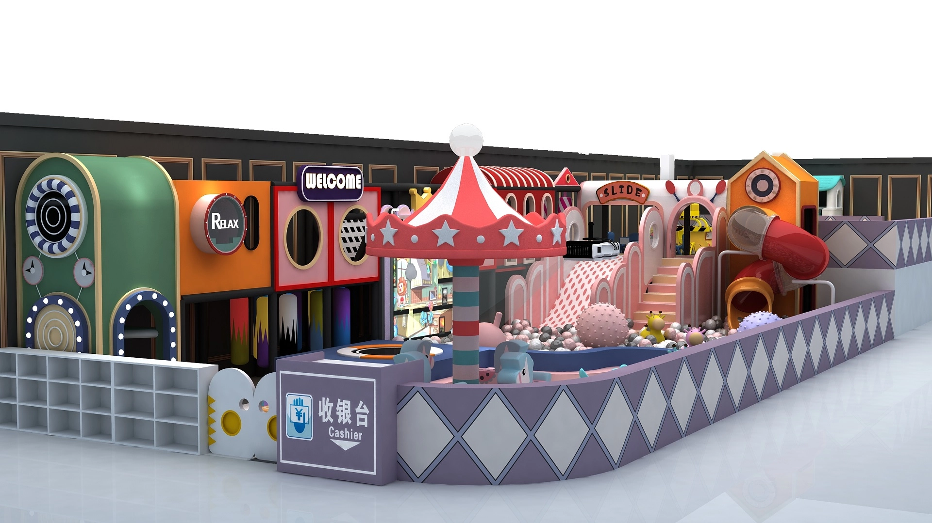 Top Sale Commercial Indoor Play Equipment Soft Play Structure Kids Indoor Playground - FEI FAN