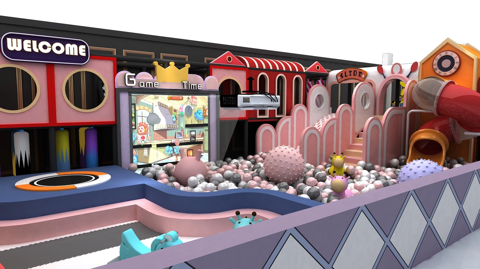 Top Sale Commercial Indoor Play Equipment Soft Play Structure Kids Indoor Playground - FEI FAN