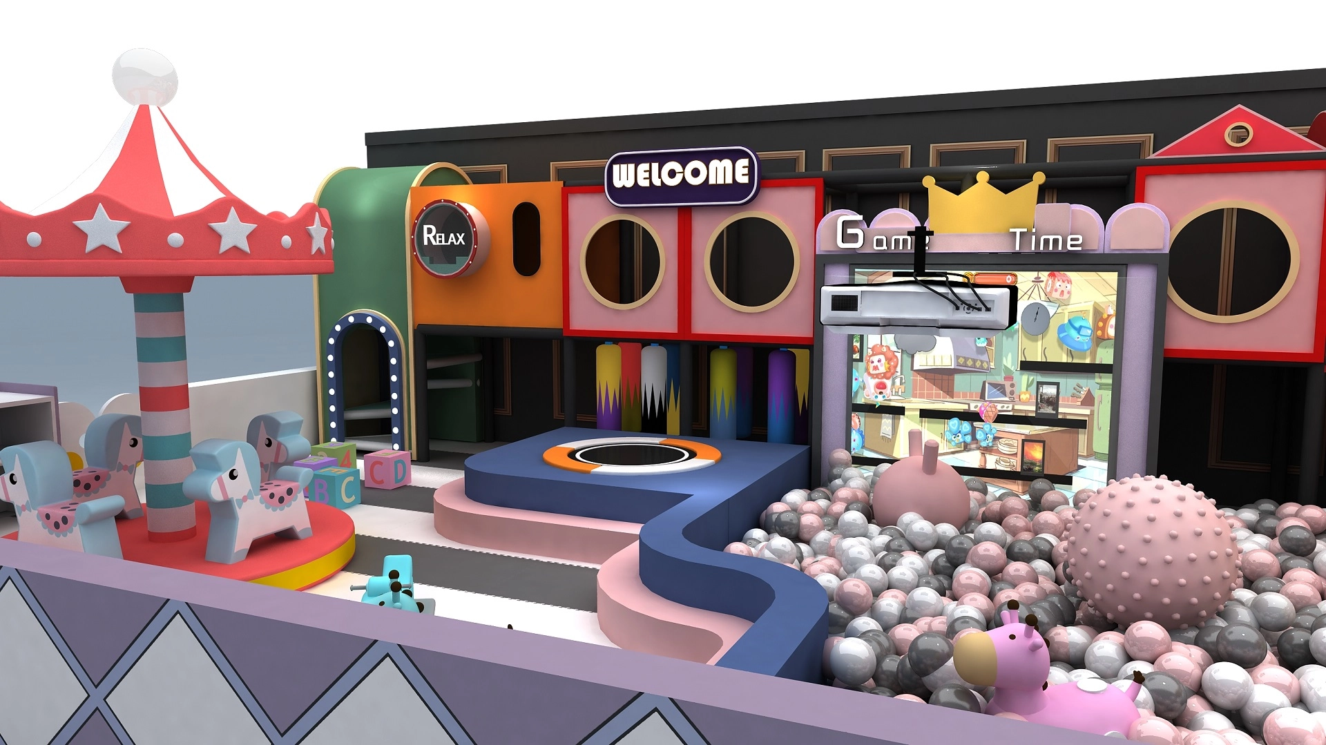 Top Sale Commercial Indoor Play Equipment Soft Play Structure Kids Indoor Playgroundaa - FEI FAN