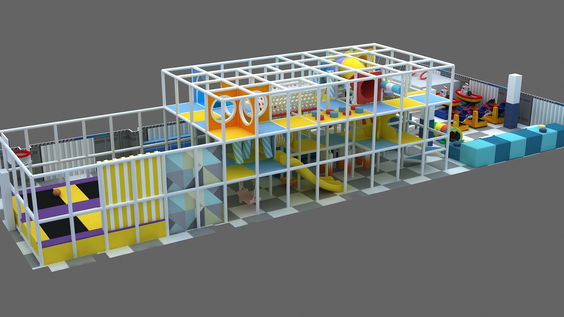 Modular Commercial Indoor Playground Set2 - FEI FAN Modular Commercial Indoor Playground Set2 - FEI FAN