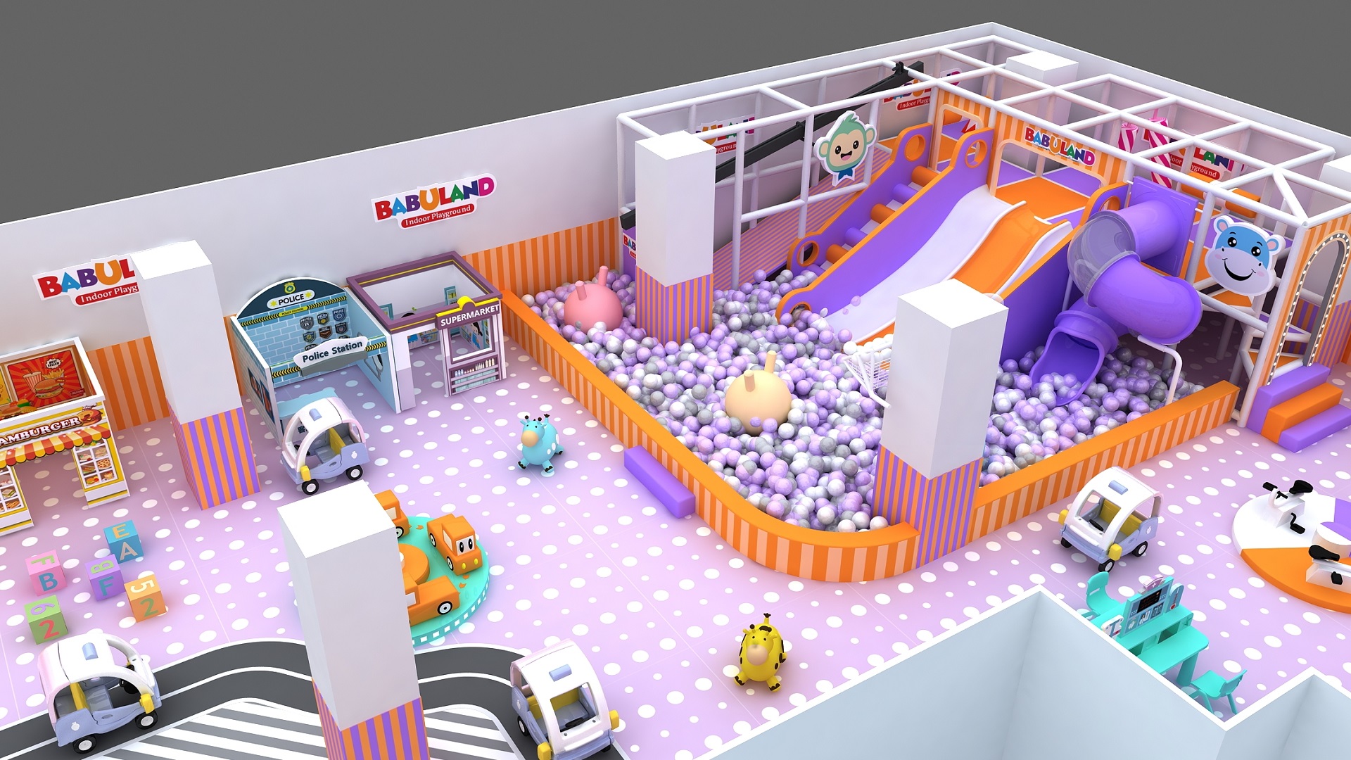 Multi-Activity Kids Indoor Playground Equipment Commercial Family Entertainment Centers2