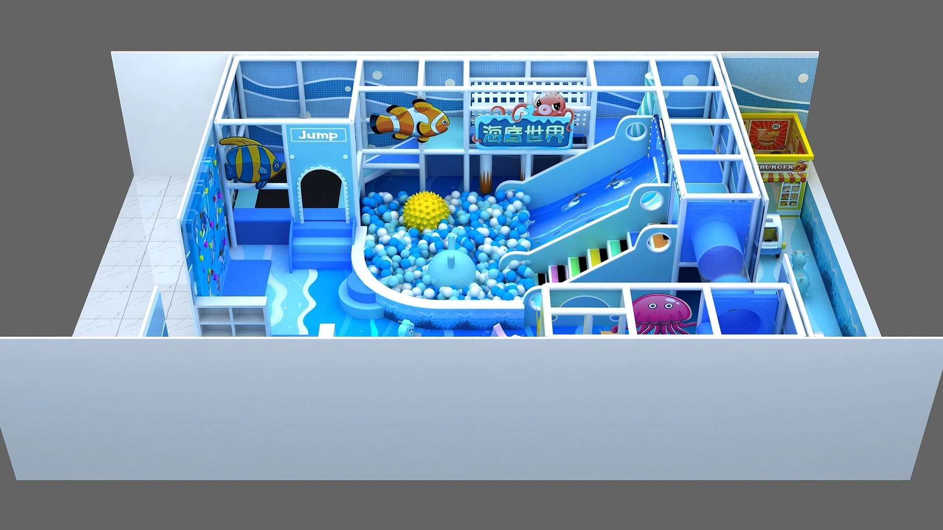 Ocean Themed Playground Indoor Theme Park Solution4 - FEI FAN Ocean Themed Playground Indoor Theme Park Solution4 - FEI FAN