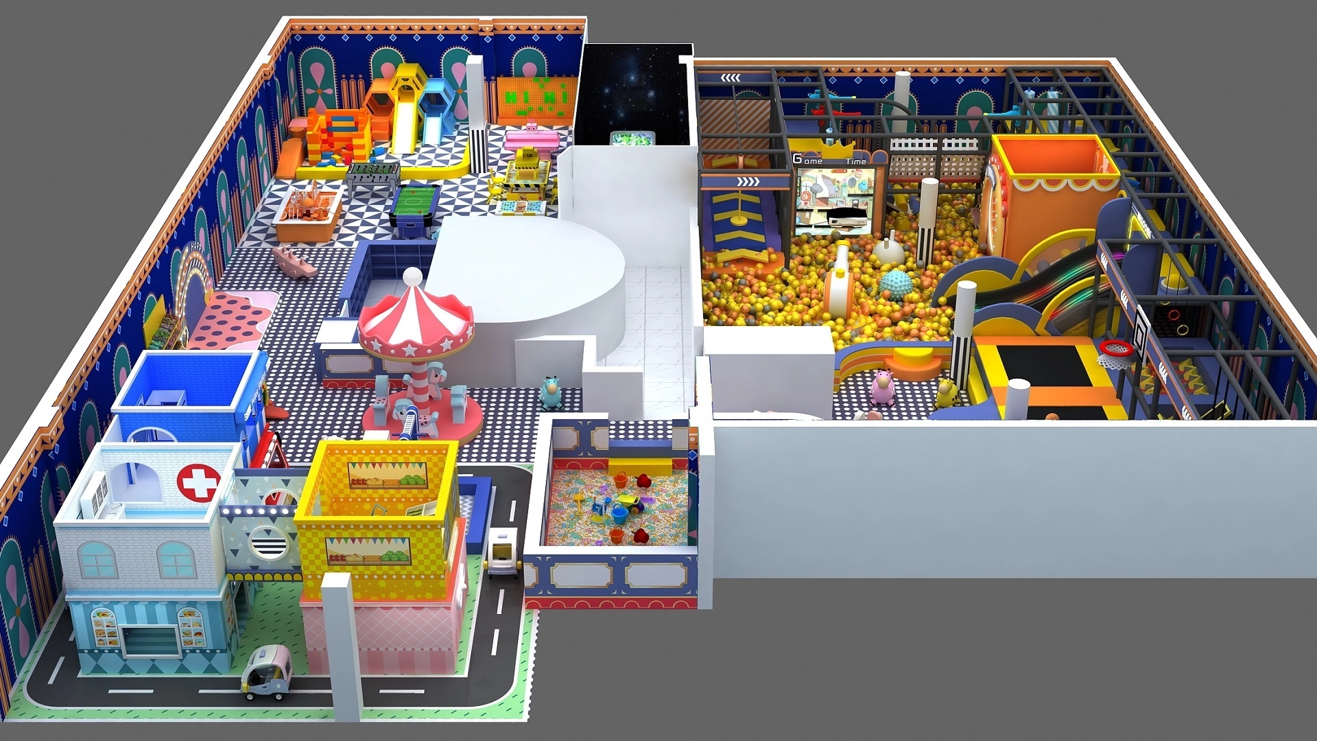 Soft Children Entertainment Equipment PVC Playhouse Indoor Playground Equipment - FEI FAN Soft Children Entertainment Equipment PVC Playhouse Indoor Playground Equipment - FEI FAN