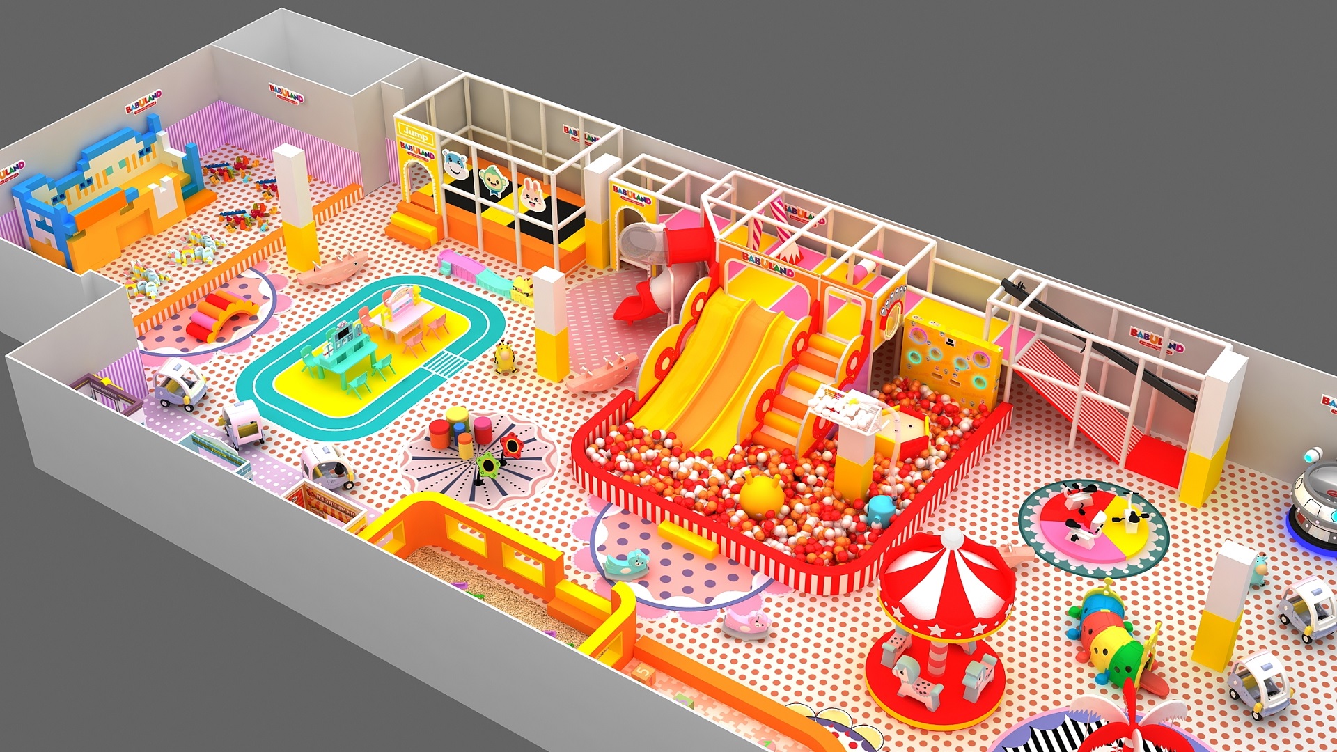 Toddler Playhouse Small Indoor Playground Soft Children Play Area 1