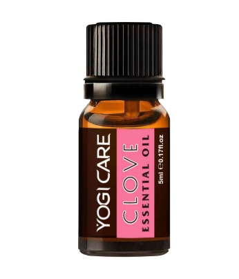 YogiCare 5ml Clove Essential Oil bottle.