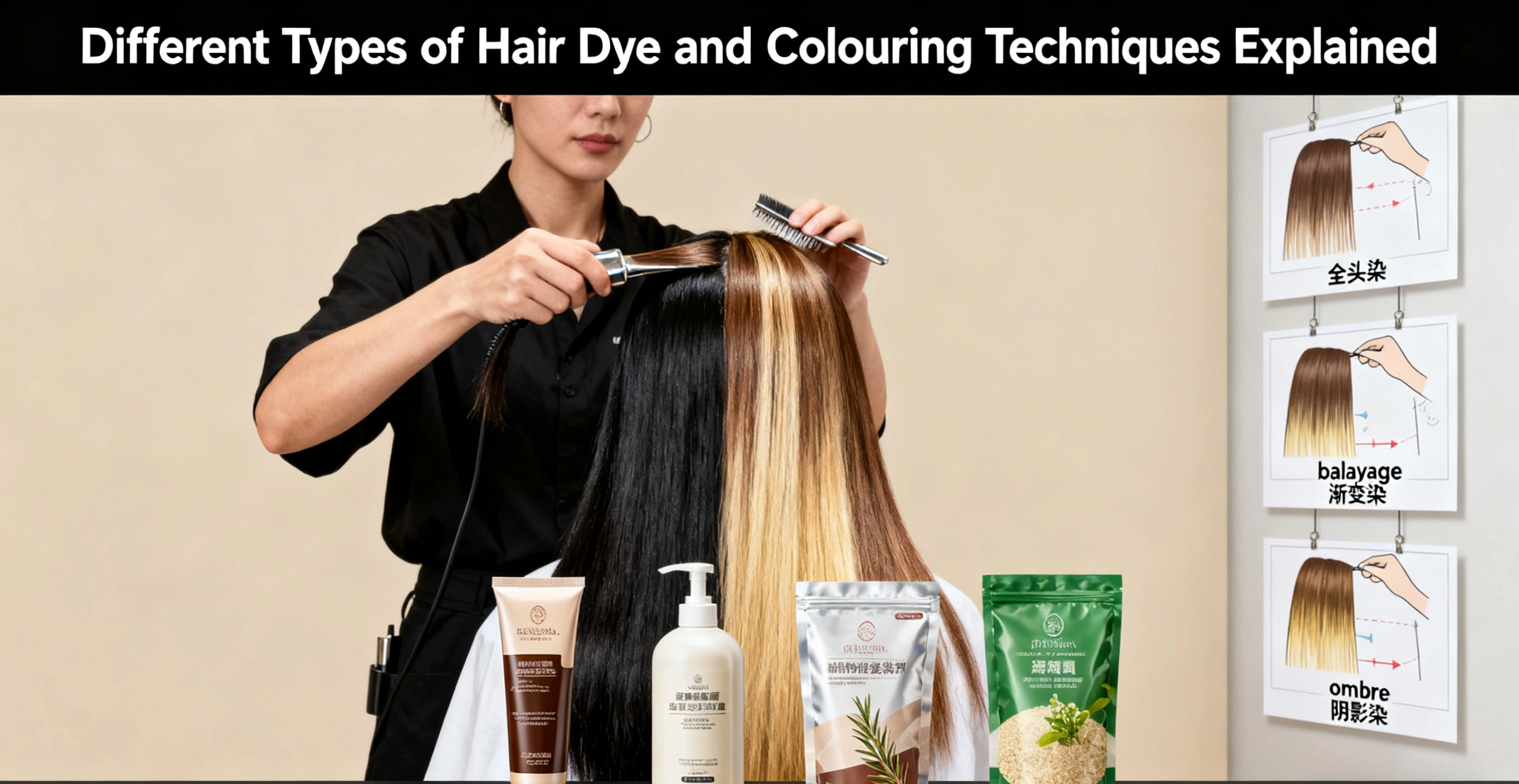 Different-Types-of-Hair-Dye-and-Colouring-Techniques-Explained Different Types of Hair Dye and Colouring Techniques Explained