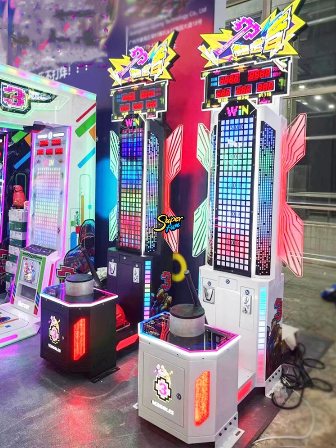 Hammer-Arcade-Machine-–-Thrilling-Big-Hammer-Game - Superfun Hammer Arcade Machine – Thrilling Big Hammer Game - Superfun