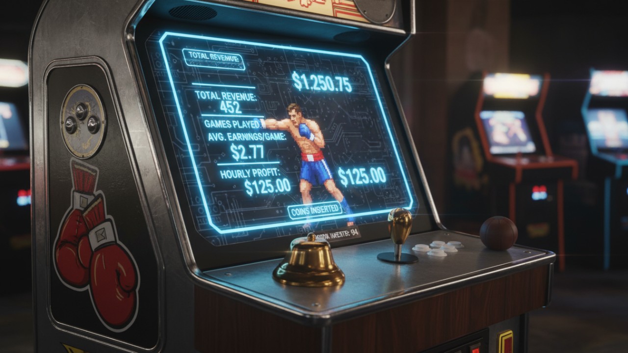 حاسبة إيرادات آلات الألعاب