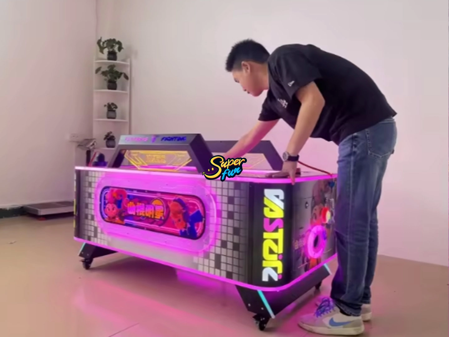 Hockey-Star-–-Kids-Air-Hockey-Table - Superfun Hockey Star – Kids Air Hockey Table - Superfun