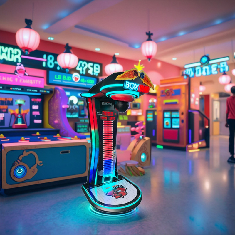 Luminous Boxing Machine – Coin Operated Boxing Arcade Game with Striking LED Effects-03 - Superfun