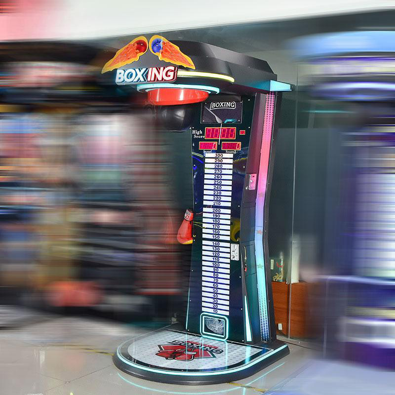 Luminous Boxing Machine – Coin Operated Boxing Arcade Game with Striking LED Effects - Superfun