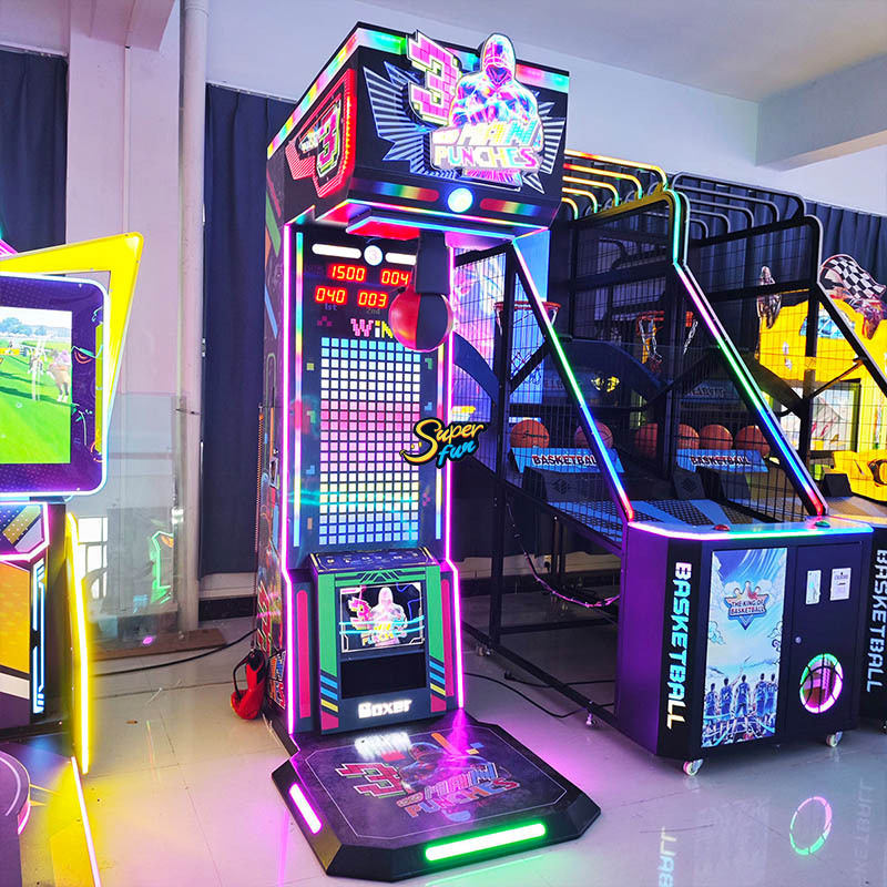 Neon Punch Boxing Machine–Coin Operated Boxing Arcade Game with Stunning LED Lighting-03 Neon Punch Boxing Machine–Coin Operated Boxing Arcade Game with Stunning LED Lighting-03