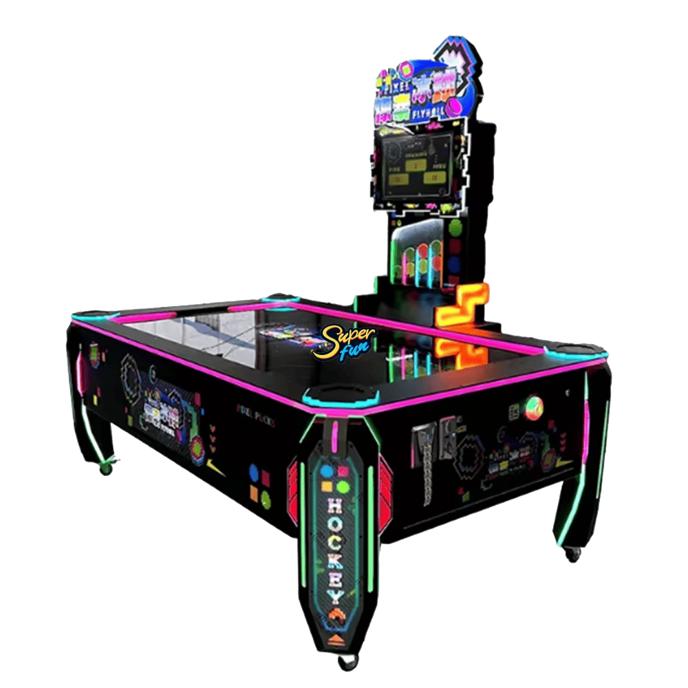 Máquina de hockey de aire estilo píxel - Superfun Máquina de hockey de aire estilo pixel - Superfun