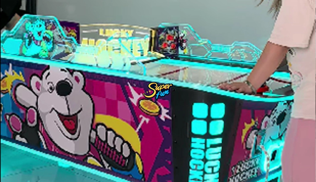 Polar-Bear-Air-Hockey-Table---Fun-&-Competitive-Arcade-Game - Superfun Polar Bear Air Hockey Table - Fun & Competitive Arcade Game - Superfun