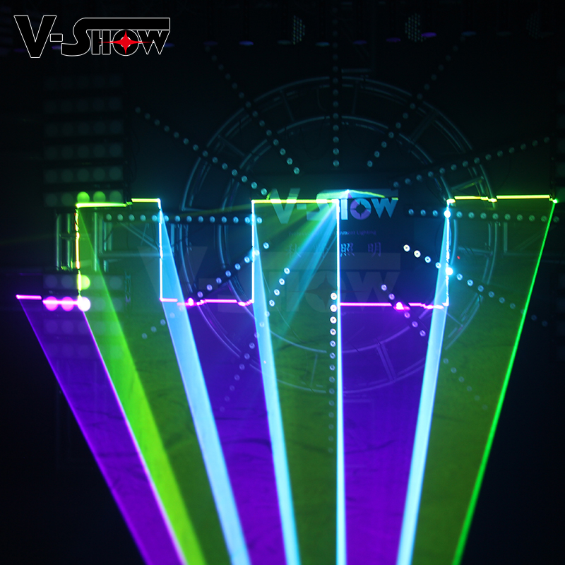 VSHOW L0603 Laser Stage Lights - 6W RGB Animation Laser