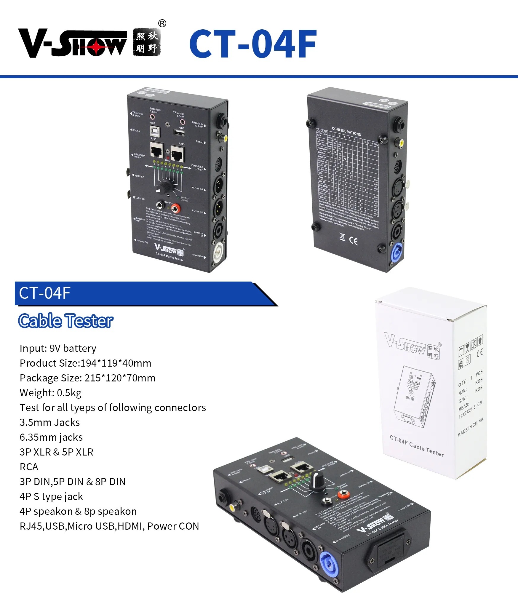 CT-04F Cable Tester