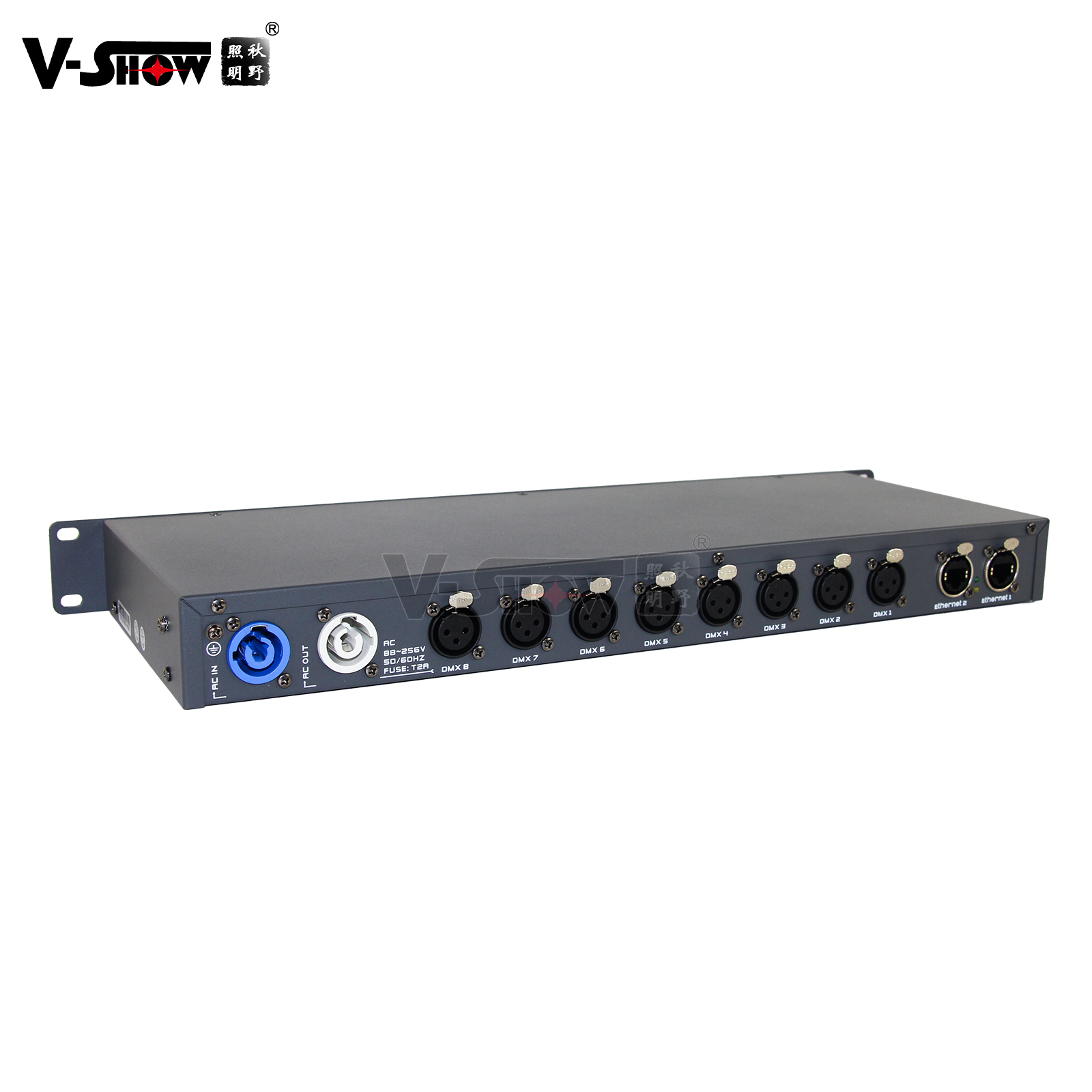 VSHOW DMX Amplifier 8ports/8Ways Artnet controller/RDM Control Machine ...