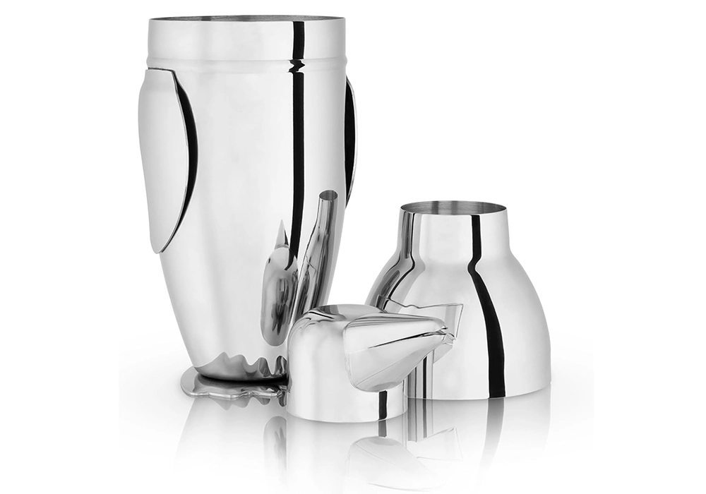 High Quality Stainless Steel 3-Pieces Penguin Cocktail Shaker 17oz 5