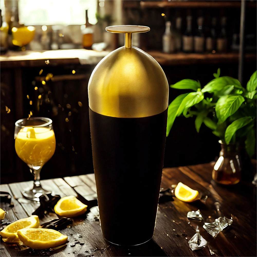 700ml Black & Gold Unique Cocktail Shakers 5