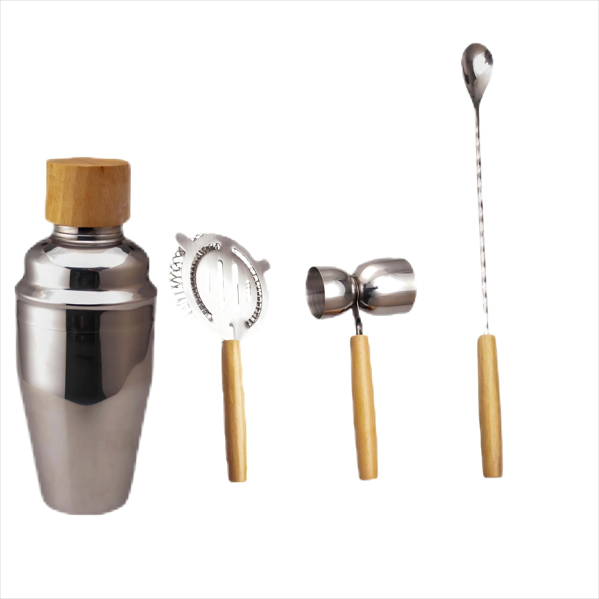 Elegantz Luxury Cocktail Shaker Set – 4-Piece Bartender Kit 2