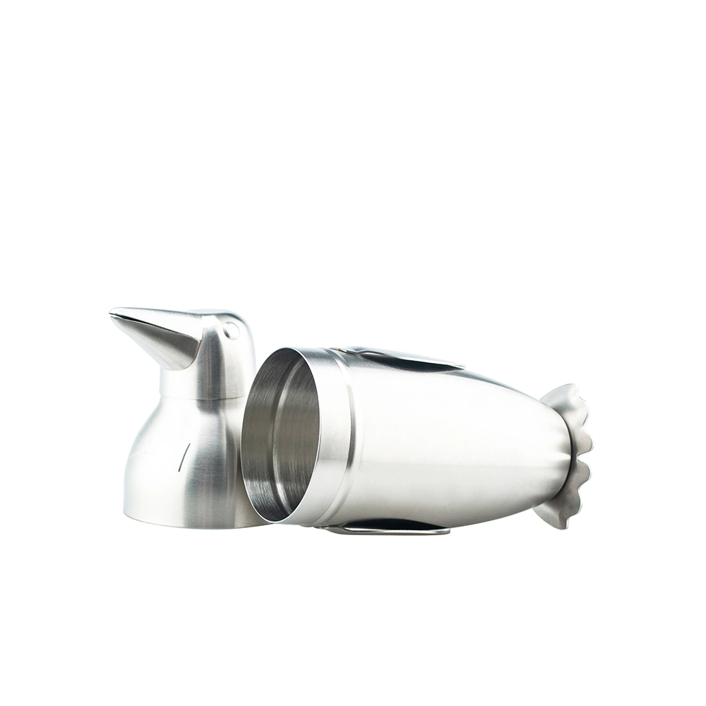 High Quality Stainless Steel 3-Pieces Penguin Cocktail Shaker 17oz 3