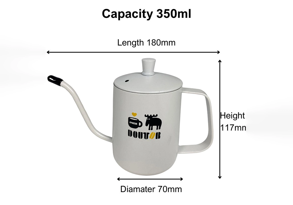 350ml Gooseneck Coffee Pot – Precise Pour Over Kettle for Home Brewing 6