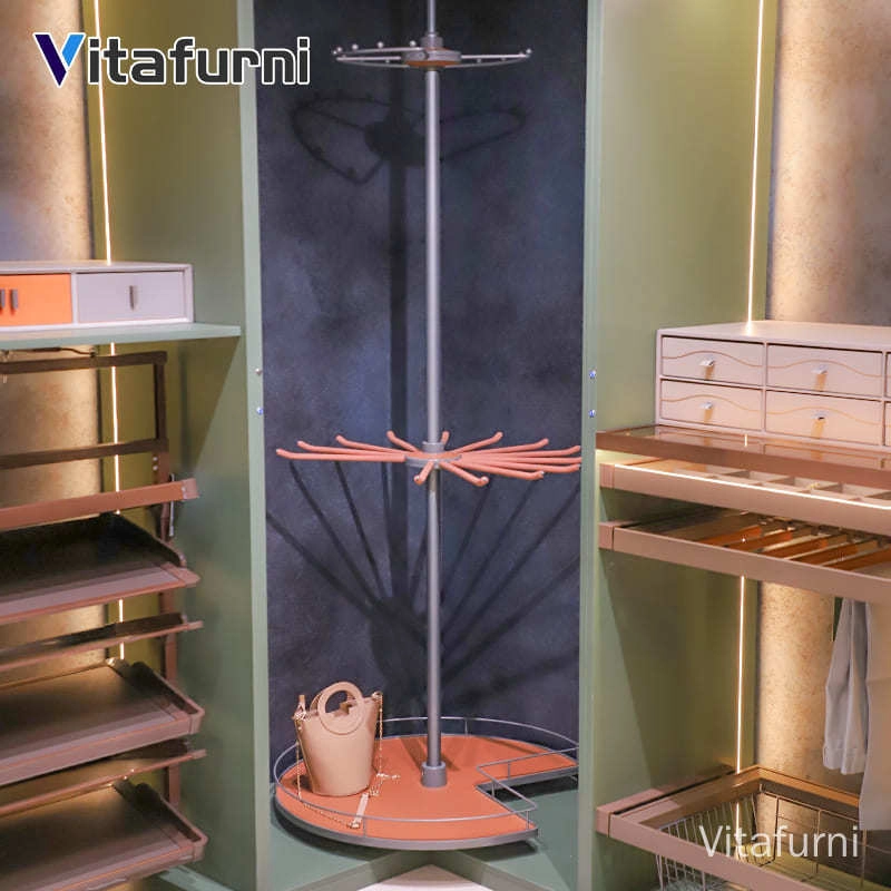 3-Tier Rotating Closet Spinner - Vitafurni