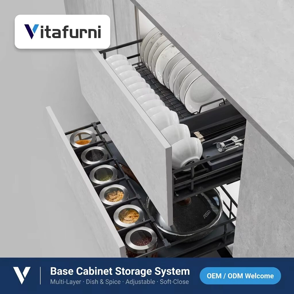 adjustable dish and bowl drawer (2) - Vitafurni