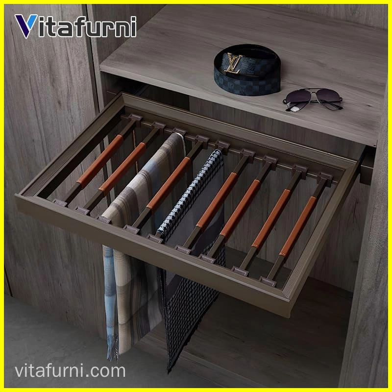 Adjustable Wardrobe Trouser Storage Rack - Vitafurni