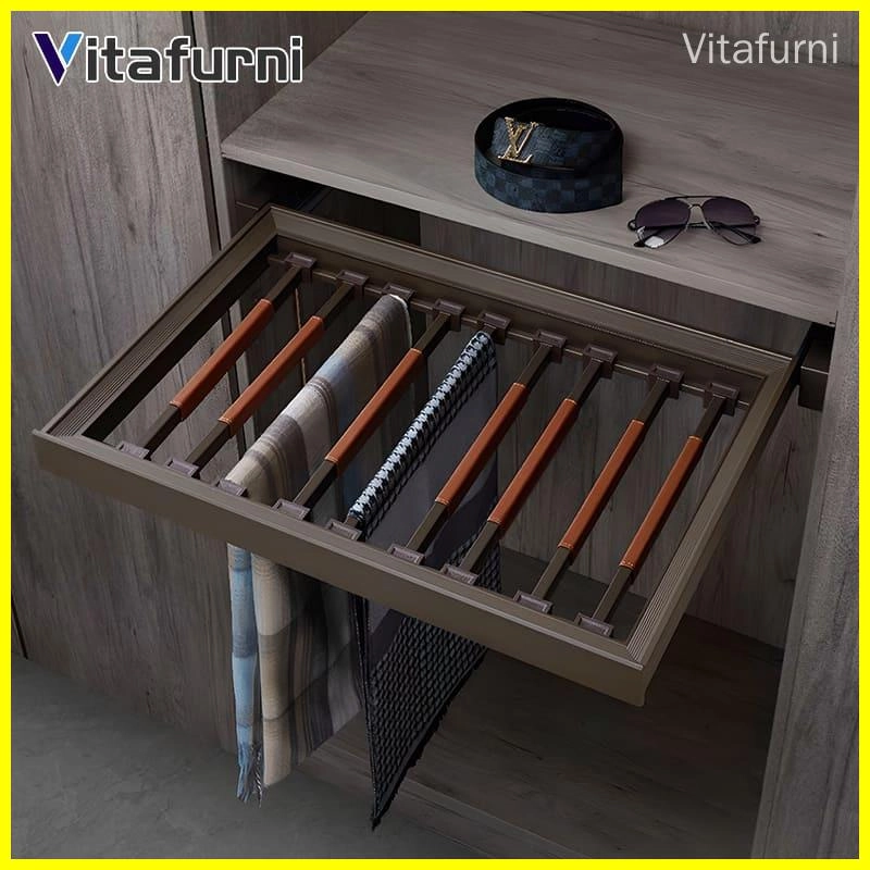 Adjustable Wardrobe Trouser Storage Rack - Vitafurni