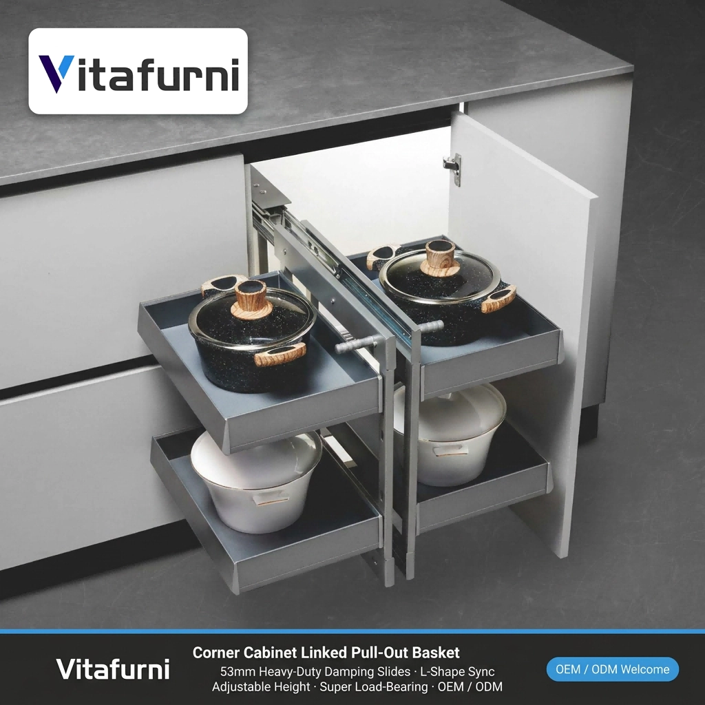 Corner Cabinet Pull-Out (1) - Vitafurni